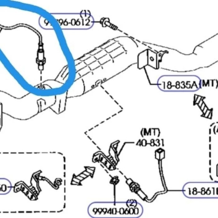 SENSOR OKSIGEN OXYGEN O2 KNALPOT DEPAN ATAS MAZDA RX8 RX 8 RX-8 MANUAL BERKUALITAS
