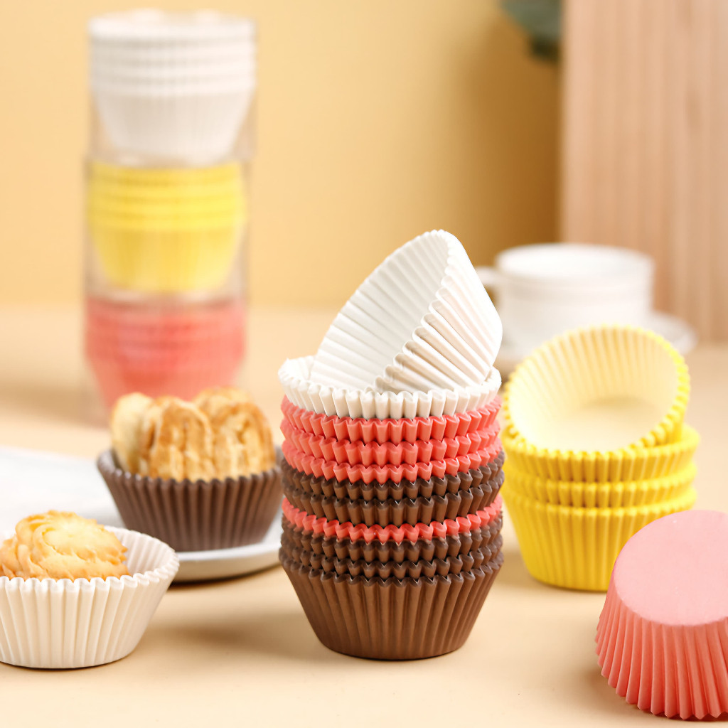 [100 PCS] MINI CUP NASTAR CUP KERTAS KECIL CUP KUE KERING ALAS COOKIES CASES CETAKAN ROTI PAPER CUP