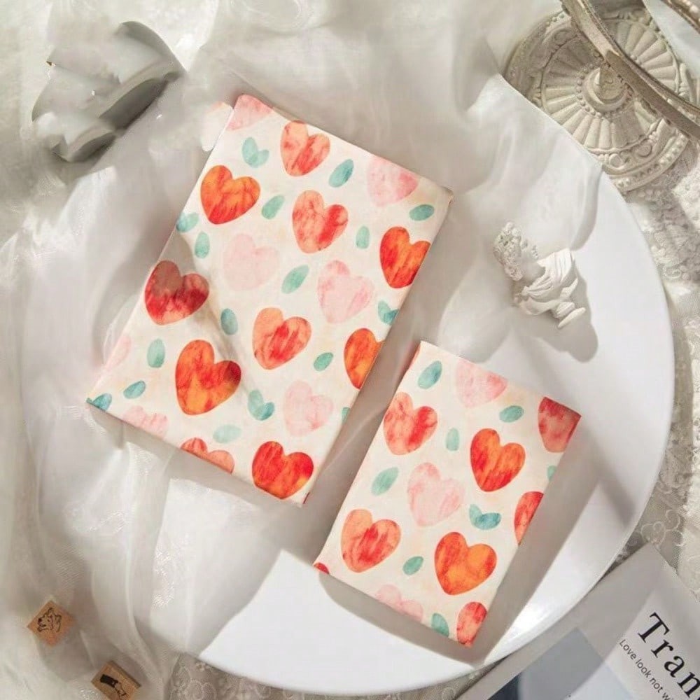 

A5 A6 Red Heart Notebook Cover Planner Case Cover Protective Shell Journal Cover Protector Office Stationery Supplies