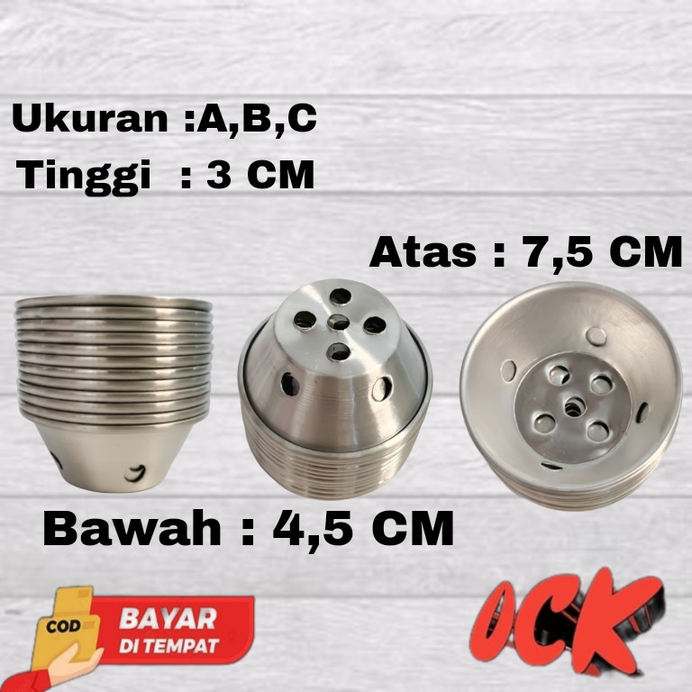 12 Pcs Cetakan Bolu Mekar / Bolu Kukus Pendek / Loyang Bolu Kukus / Bolu Kukus Mekar