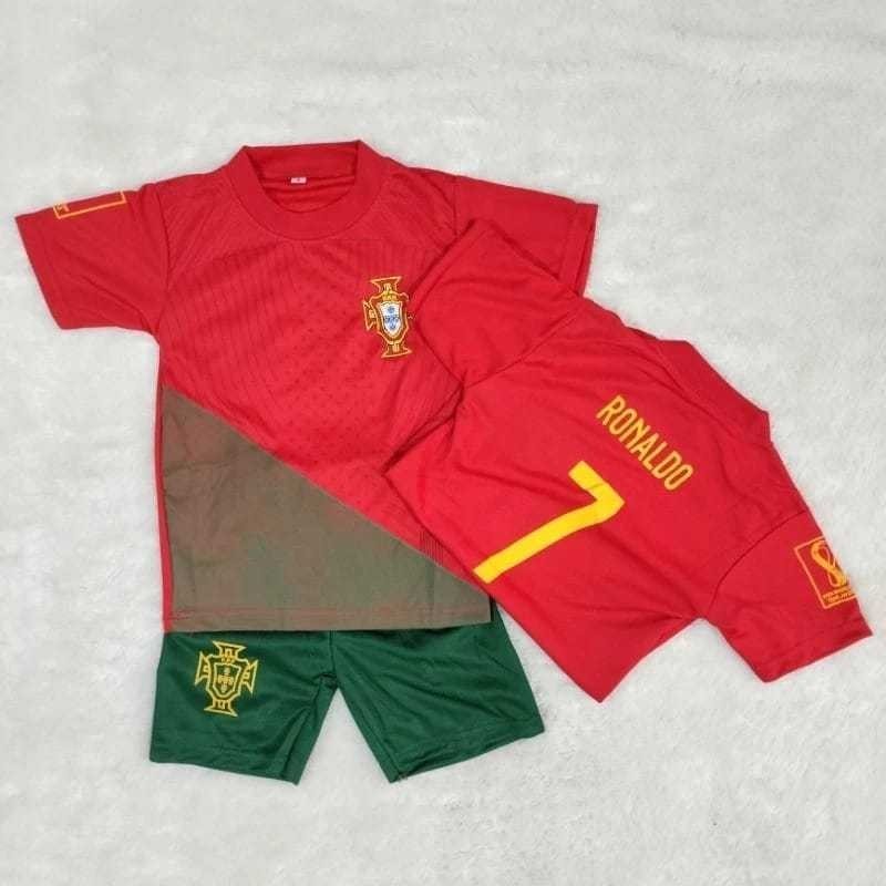 DR Stelan Baju Bola Anak Mbappe Real Madrid Argentina Messi Portugal Inter Miami Ronaldo Jersey