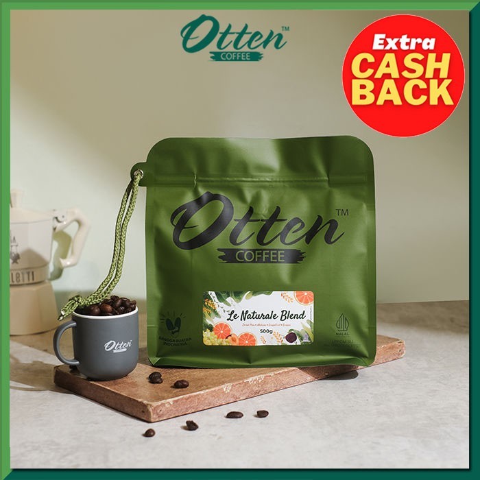 

Le Naturale - Kopi House Blend 500gr - Commercial Blend - Biji / Bubuk Kopi Otten Coffee - Wholebean