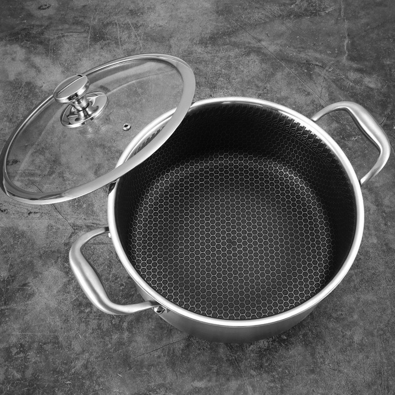KLIMAUSHOP [MS] Panci Sup Stainless Steel 316 / Panci Honey Comb Anti Lengket