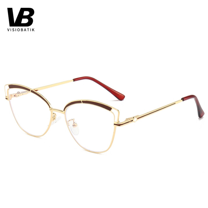 VisioBatik kacamata minus 2 in 1 Bluecromic Round kacamata wanita minus Photocromic Anti Radiasi Blu