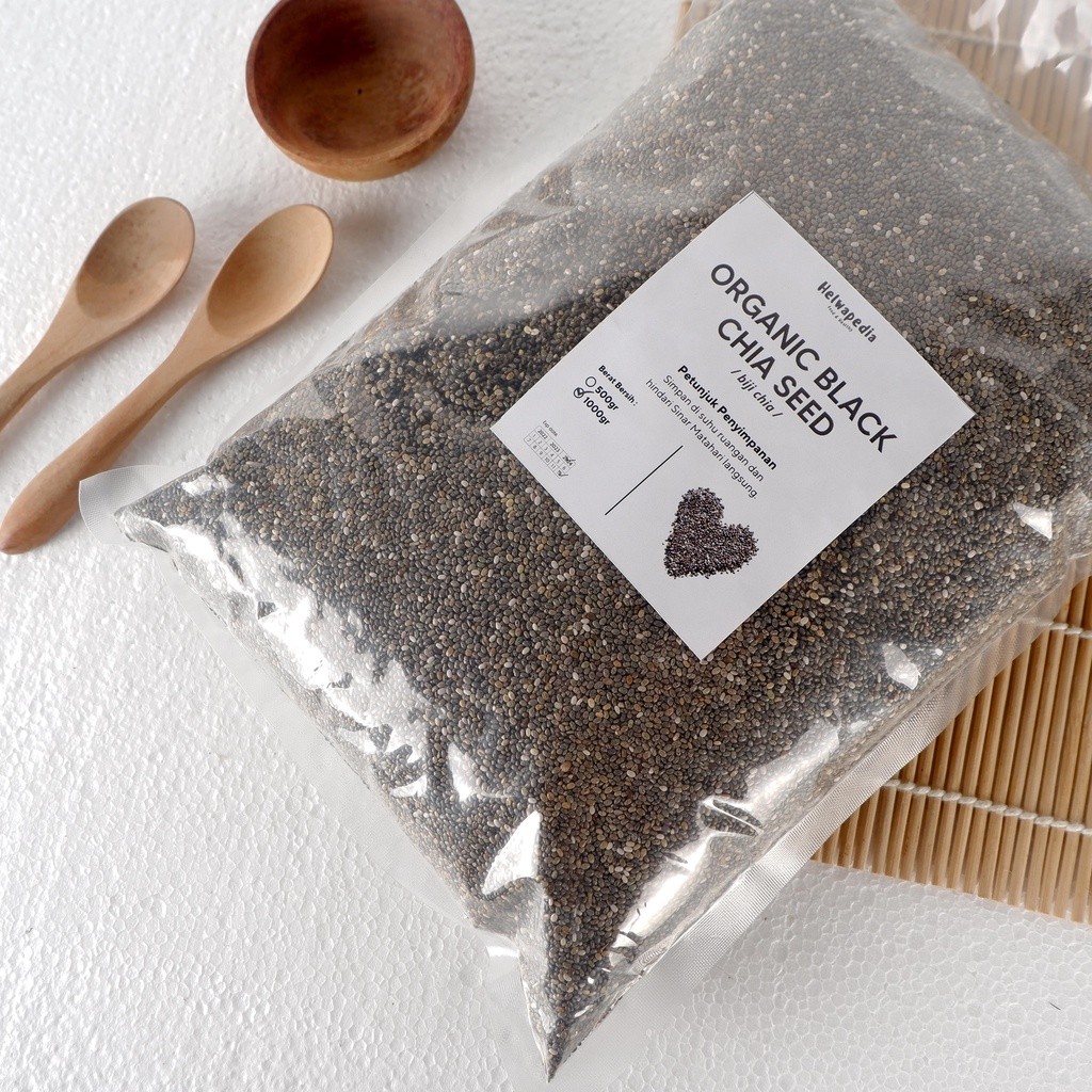 

Organic Black Chia Seed 1kg Premium Biji Chiaseed Original