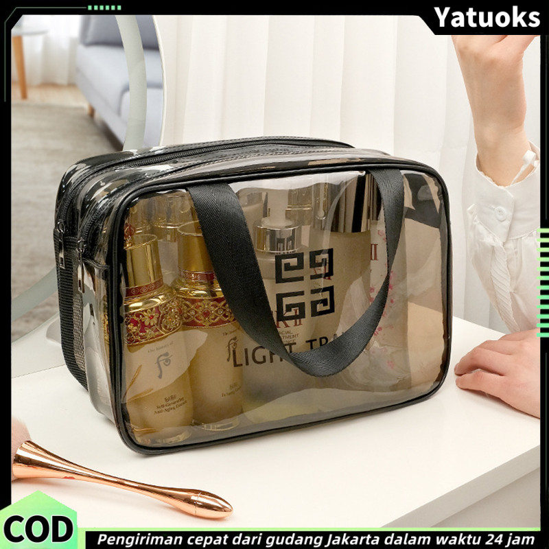 Penyelenggara Kosmetik Berkapasitas Besar / AIR KAPASITAS BESAR TAS TRAVEL PVC PORTABEL / Tas Kosmet
