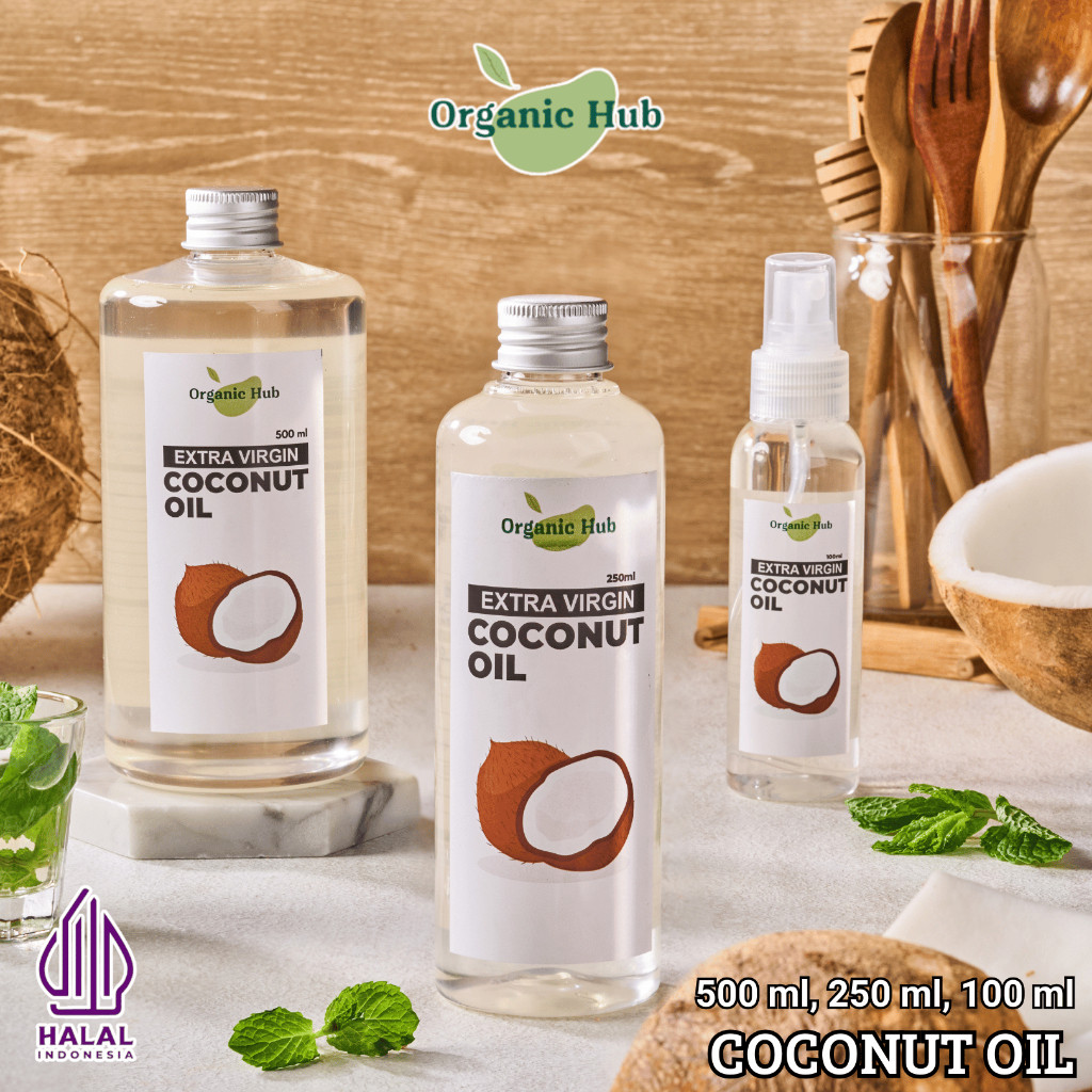 

Organic Hub EVCO Minyak Kelapa Murni Extra Virgin Coconut Oil 100 % Asli Organik Premium Quality VCO