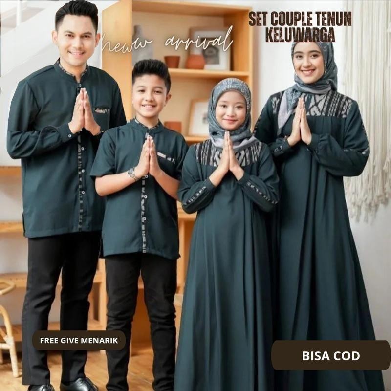 setelan pakaian keluarga Baju set couple pasangan kondangan keluarga tenun mix toyobo kualitas premi