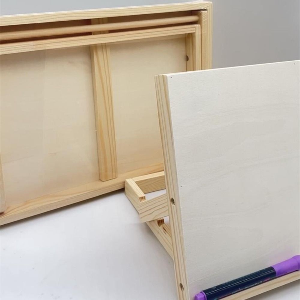 

Multifunctional Wooden Table Easel Portable Adjustable Angle Sketching Board Lightweight Solid Wood Tilted Drawing Board