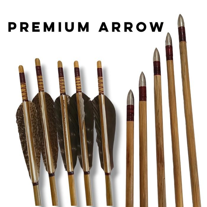 Arrow anak panah bulu kalkun 6 biji