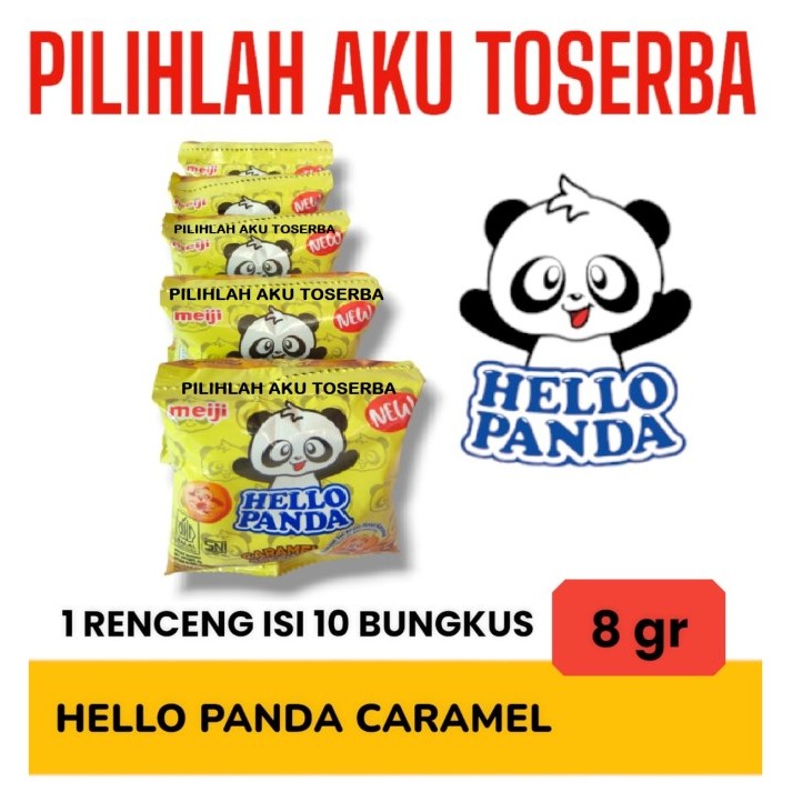 

Meiji HELLO PANDA Biscuit CARAMEL RENCENG - (HARGA 1 RENCENG)