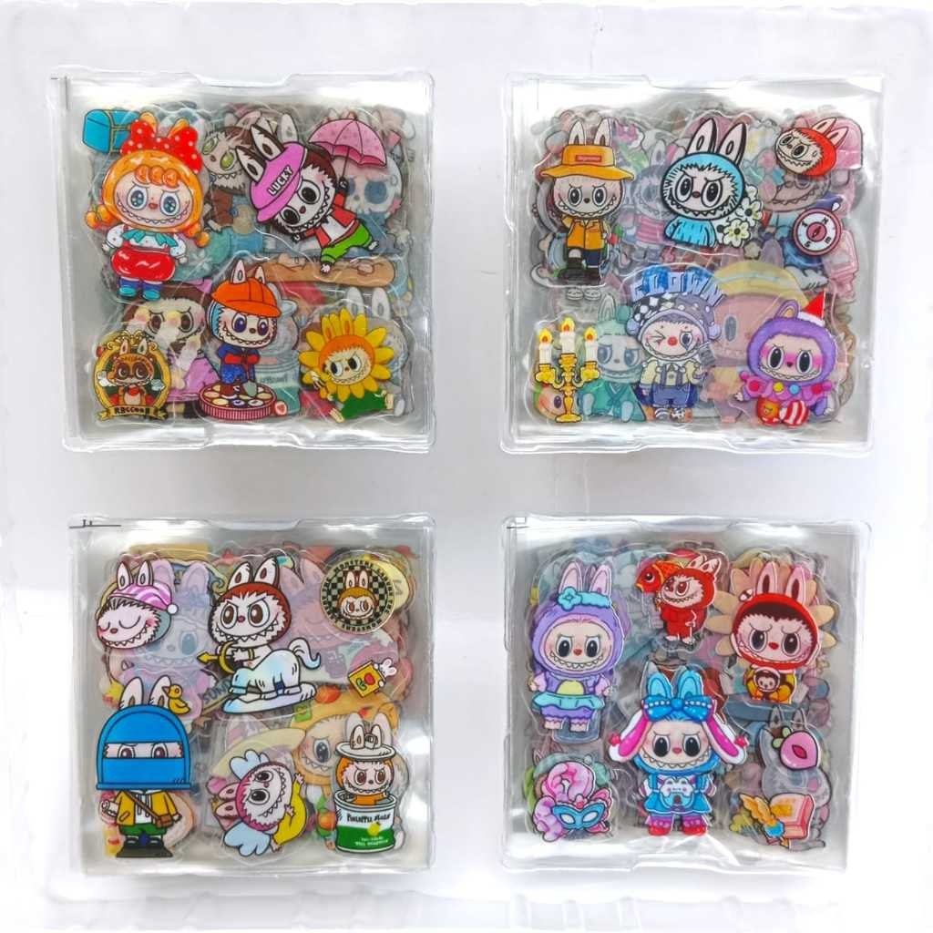 

STIKER LABUBU BOX ISI 100PCS / STIKER LABUBU/ STIKER LABUBU ANTI AIR / STIKER LABUBU BOX