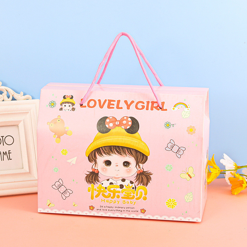 

PAPER BAG HAMPERS TAS SNACK SOUVENIR KADO ANAK LOVELY BOY LOVELY GIRL