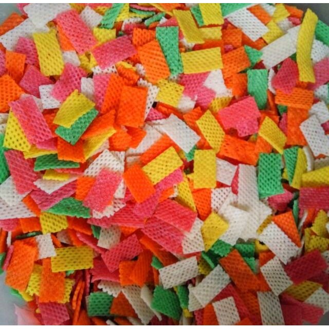 

250 gram kerupuk taro warna/warni