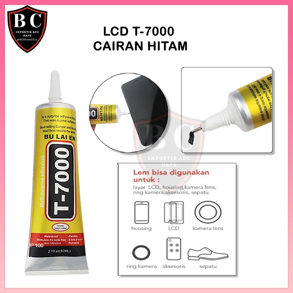 

LEM TOUCHSCREEN T7000 15ML - LEM CASING HP LEM LCD T-7000 CAIRAN HITAM