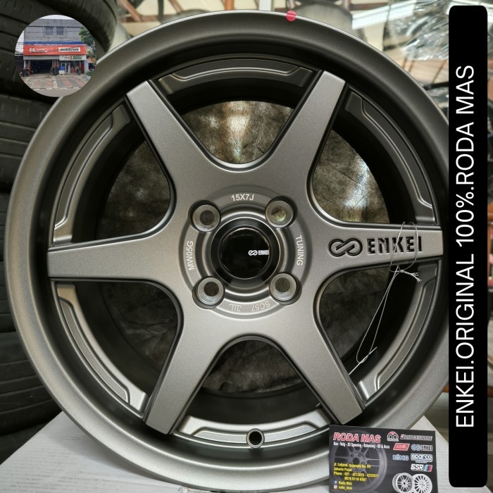 Velg Enkei SC57 (ORIGINAL) R15x7 pcd4x100 ET35 (Brio,airEV,City,Vios)