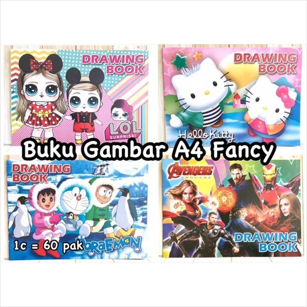 

(DVS ATK) Buku gambar fancy A4 / pak isi 10 pcs