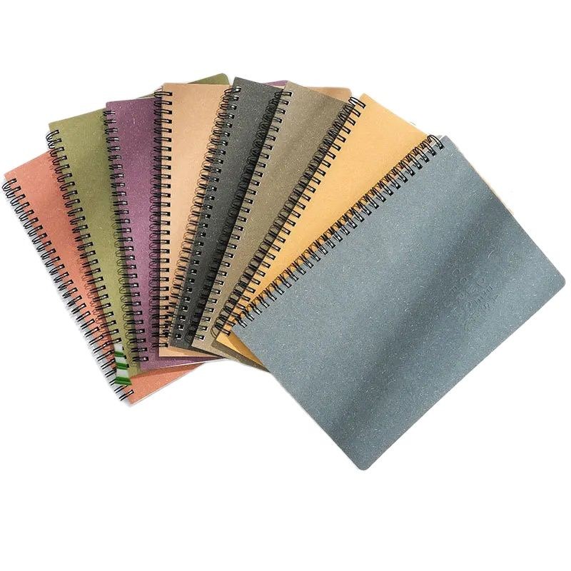 

A5/B5 Color Cover Notebook Horizontal Line 130 Pages Daily Writing Notepad Planner Office School Supplies Stationery