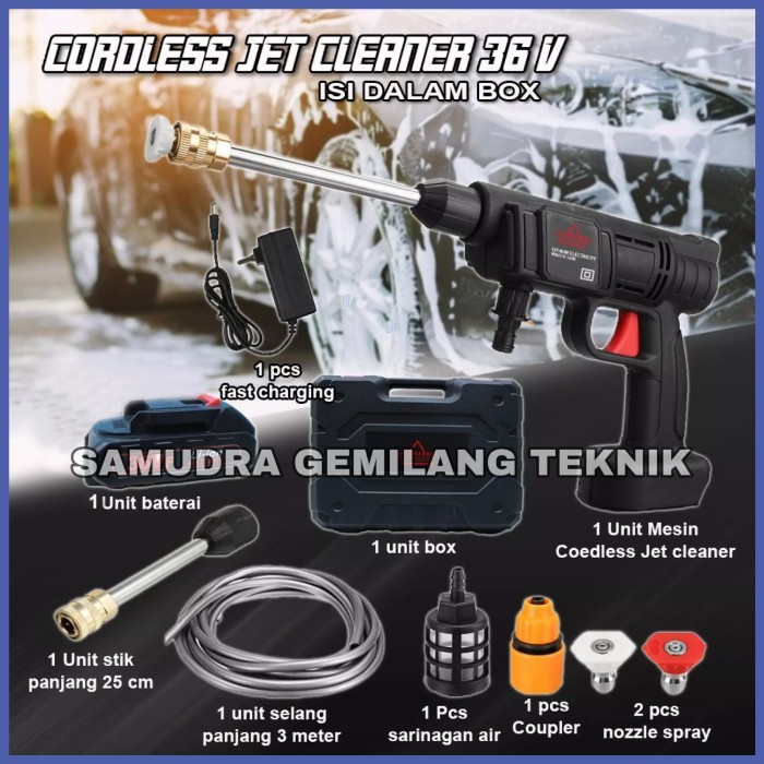 Airplus 48VF Cordless Jet Cleaner Mesin Cuci Motor Mobil AC Baterai