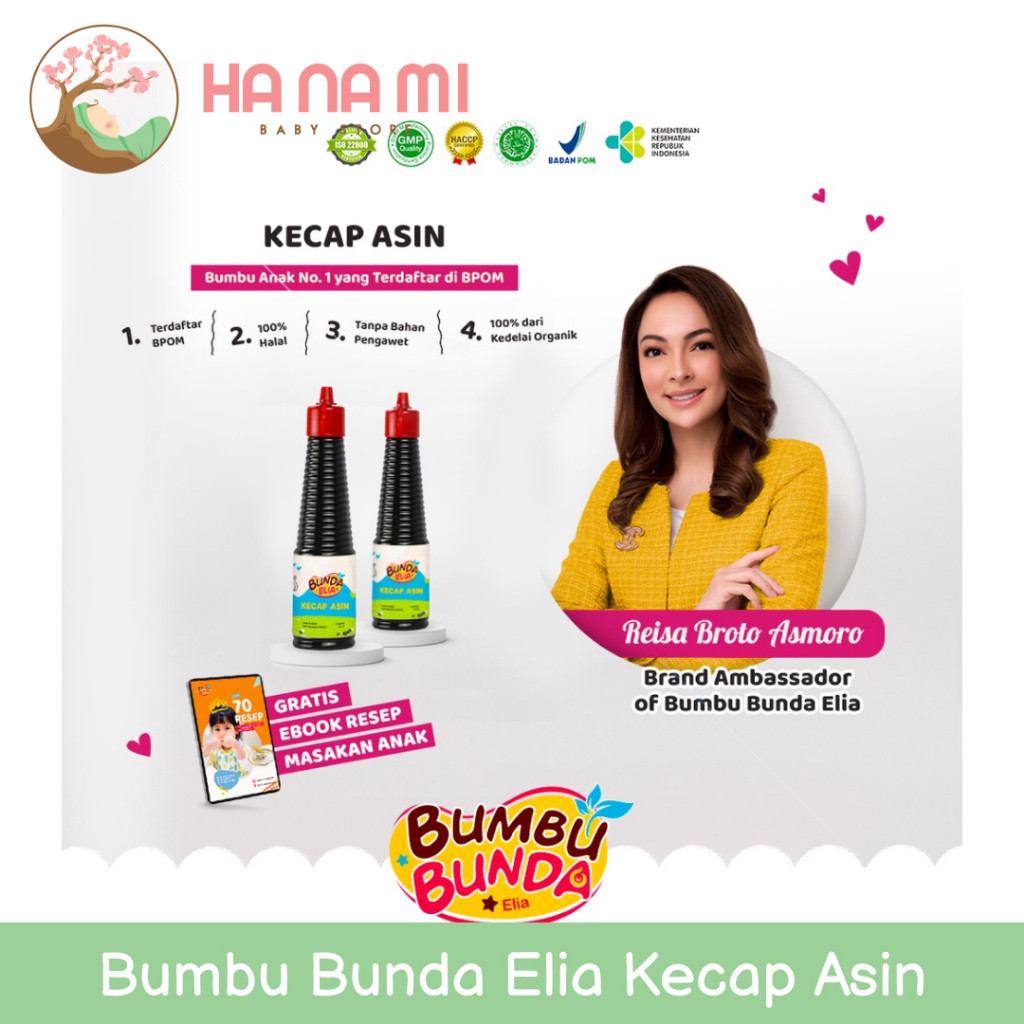 

Bumbu Bunda Elia Kecap Asin Organik MPASI