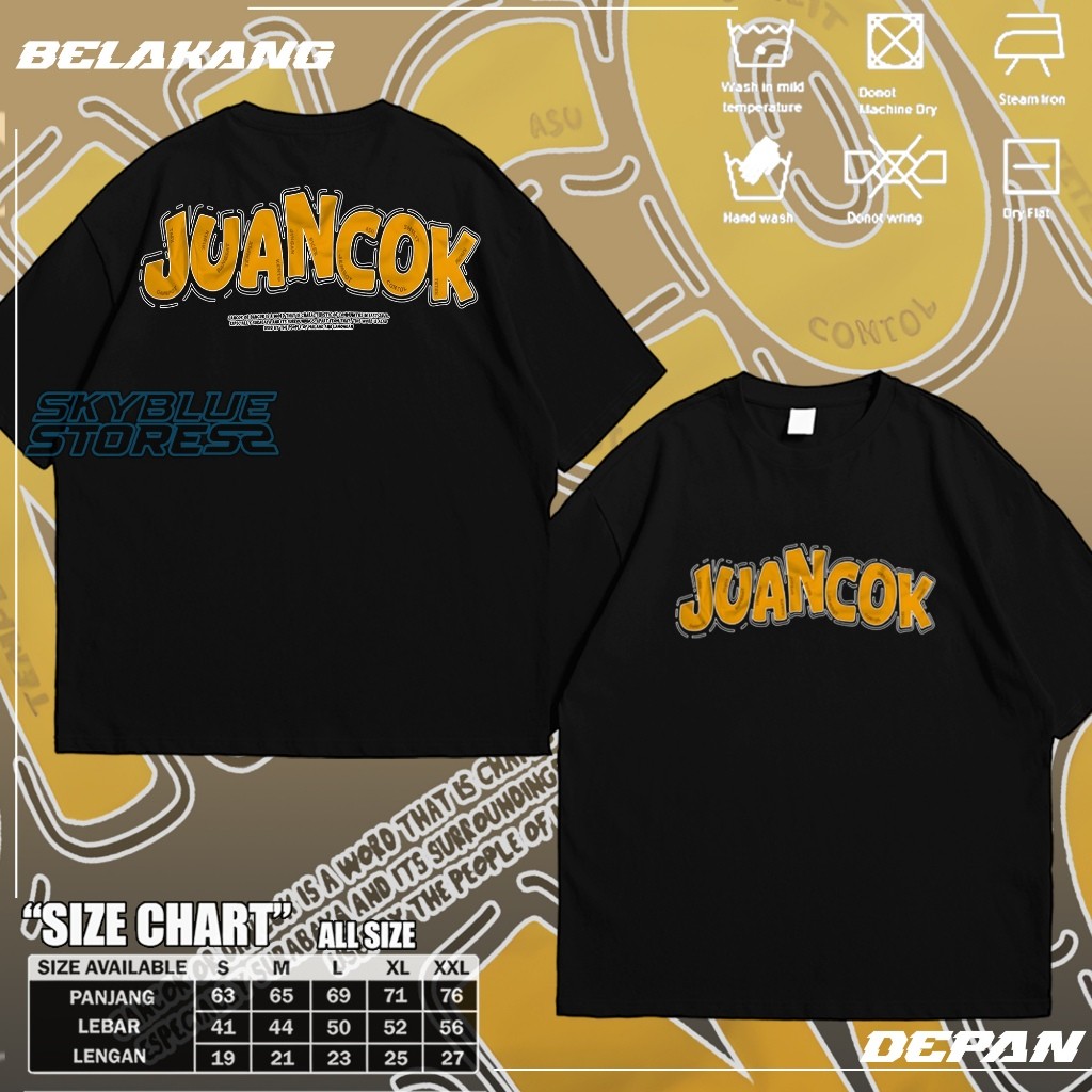 KAOS DISTRO JUANCOK UNISEX - SkyBlue Store - SkyBlue Fashion