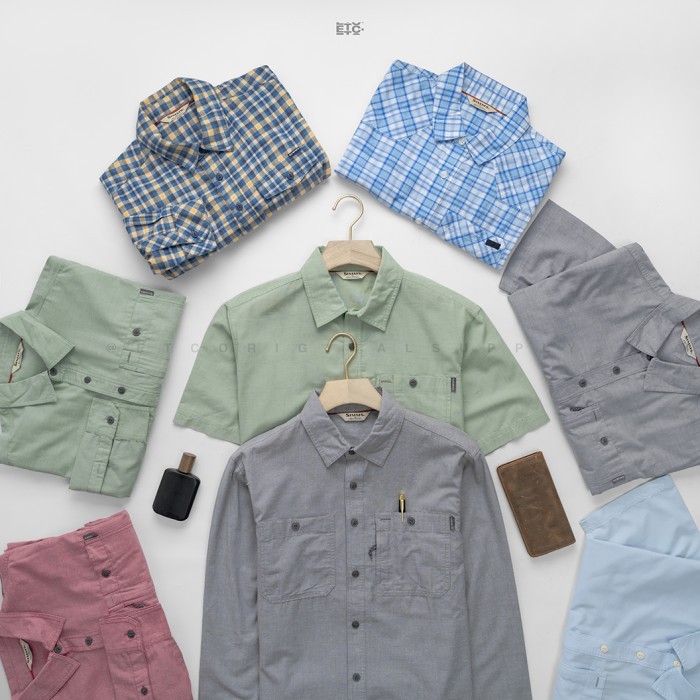 Kemeja Pria - Cutbank Chambray Shirt