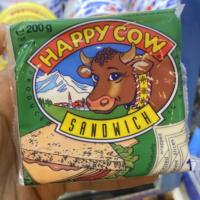 

Happy Cow Cheese Sandwich Slices Austria / Keju Happy Cow Sandwich 8 Slice / 200 gr