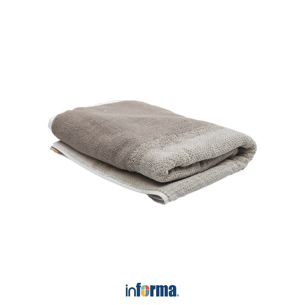 Informa 75X140 cm Elston Handuk Mandi Katun - Cokelat Bath Towel Handuk Dewasa Anduk Badan Perlengka