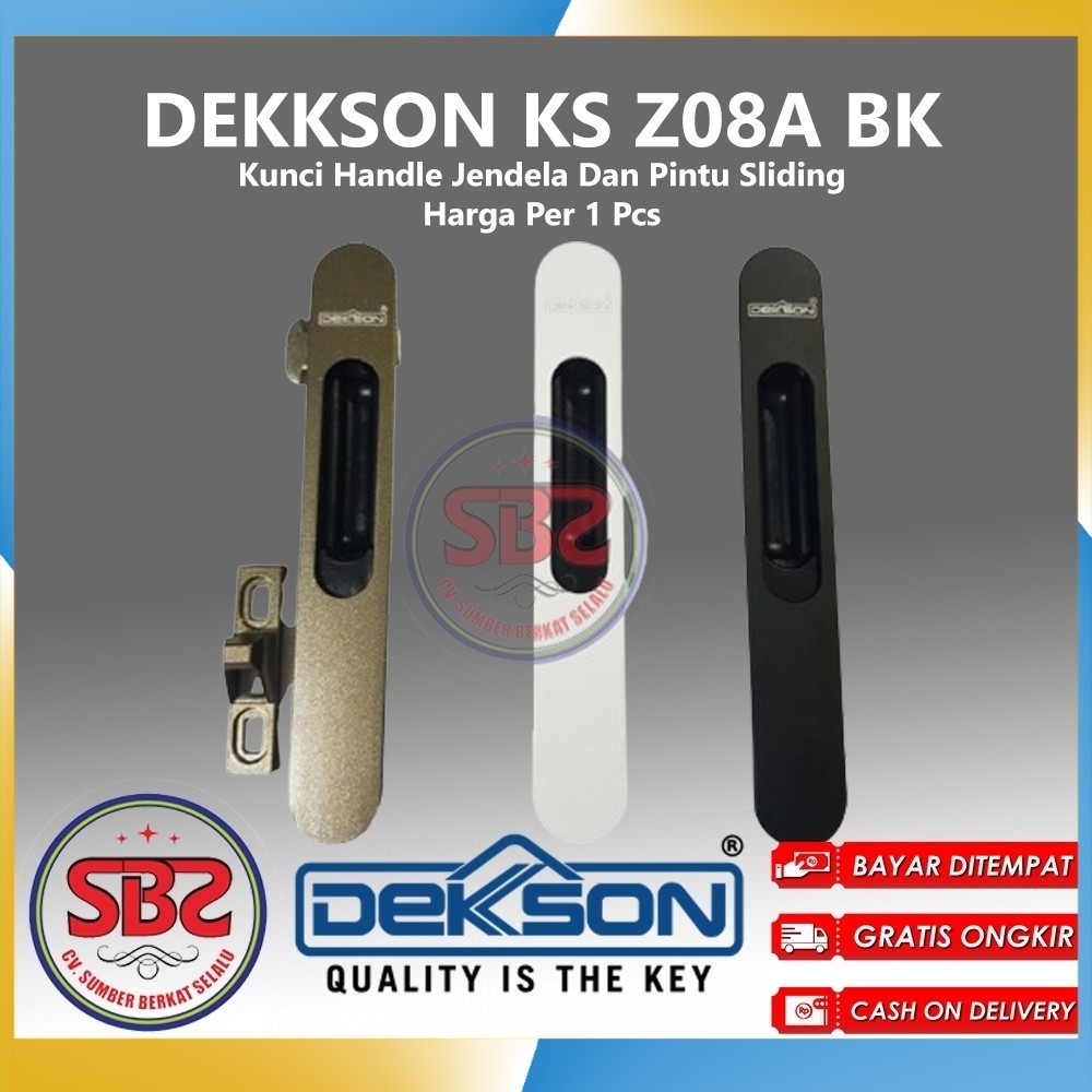 DEKSON Kunci Handle Jendela Dan Pintu Sliding Dekkson KS Z08A BK