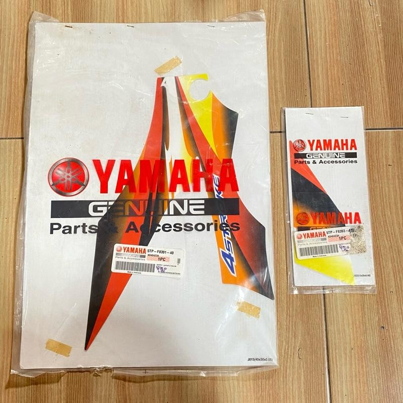 Striping Sayap dalam KIRI Yamaha jupiter Z 2004 hitam oranye original YGp