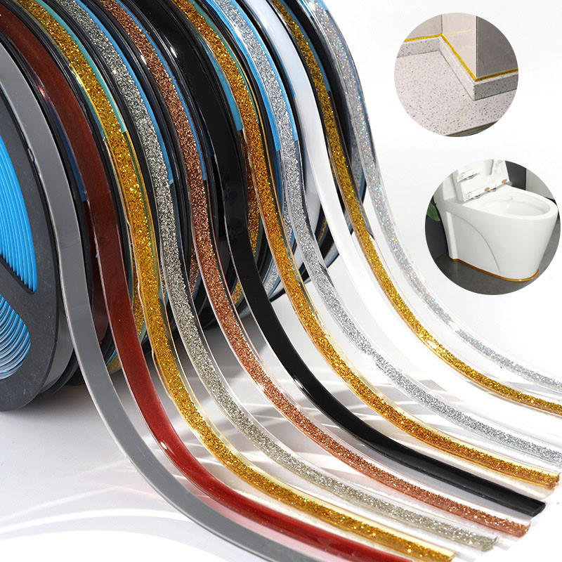 

Anti Mildew Waterproof Seam Tape Self Adhesive Beautiful Joint Wall And Floor Seam Line Sticker Ceramic Tile Seal 6m / roll