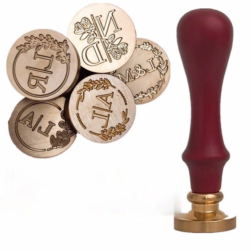 

Custom Stamps wedding initials Stamp Wax Seals Stamps Customize Your Own Logo Gift Stamps Replaceable Handles Invitation Stamps
