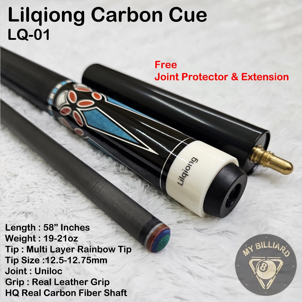 Carbon Cue Stick Lilqiong LQ-01 - Stik Billiard Carbon Shaft cue