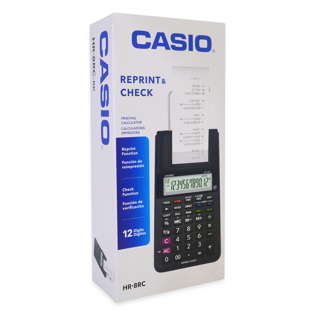 

Printing Calculator Casio Kalkulator Print HR-8RC, HR-100RC, HR-150RC