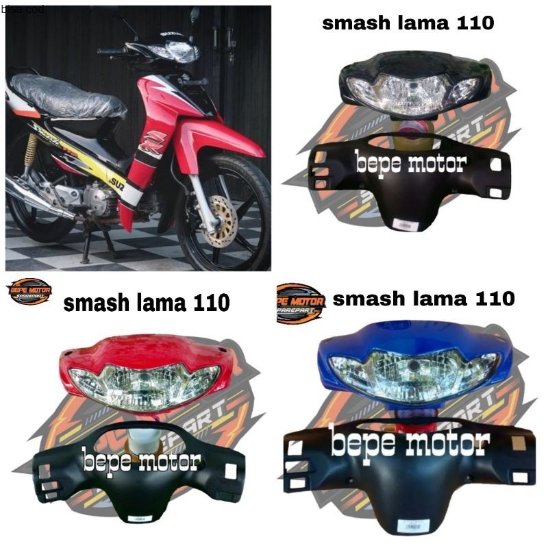 BATOK KEPALA 1SET MOTOR SUZUKI SMASH 110 SMASH LAMA WARNA HITAM BIRU MERAH - SMASH 110 SMASH LAMA