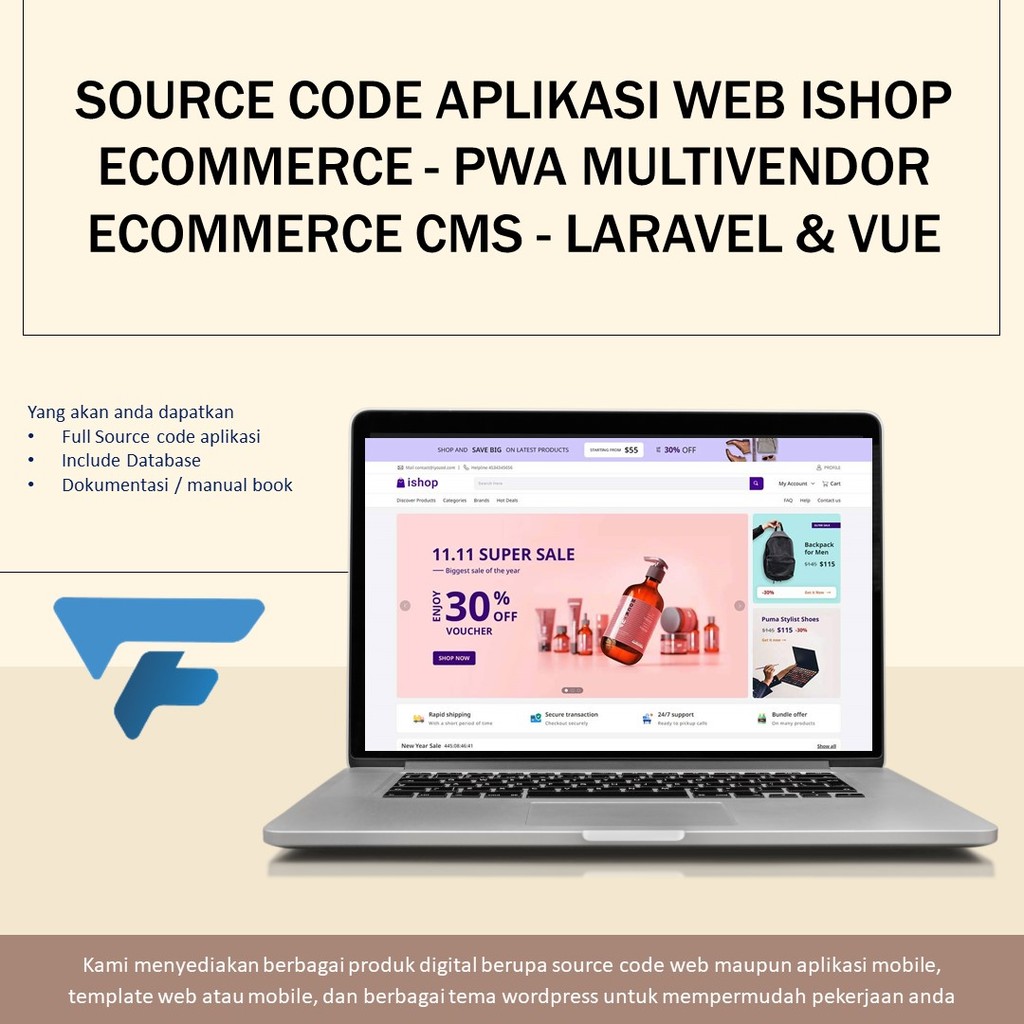 ISHOP ECOMMERCE - PWA MULTIVENDOR ECOMMERCE CMS - LARAVEL & VUE
