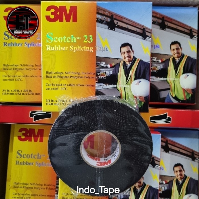 

3M Scoth 23 Rubber /Isolasi Tarik listrik/Tahan Air