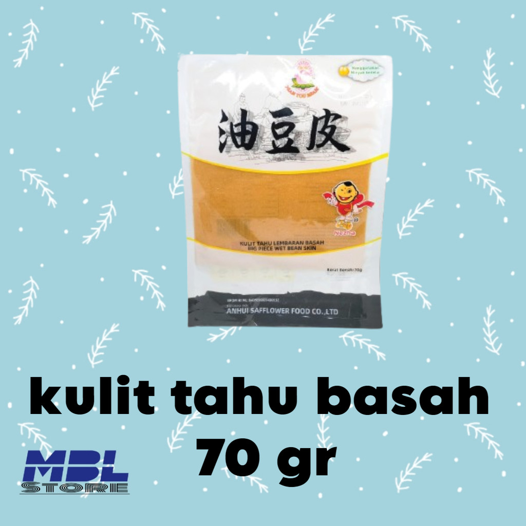 

Big piece wet bean skin kulit tahu lembaran basah 70 gr