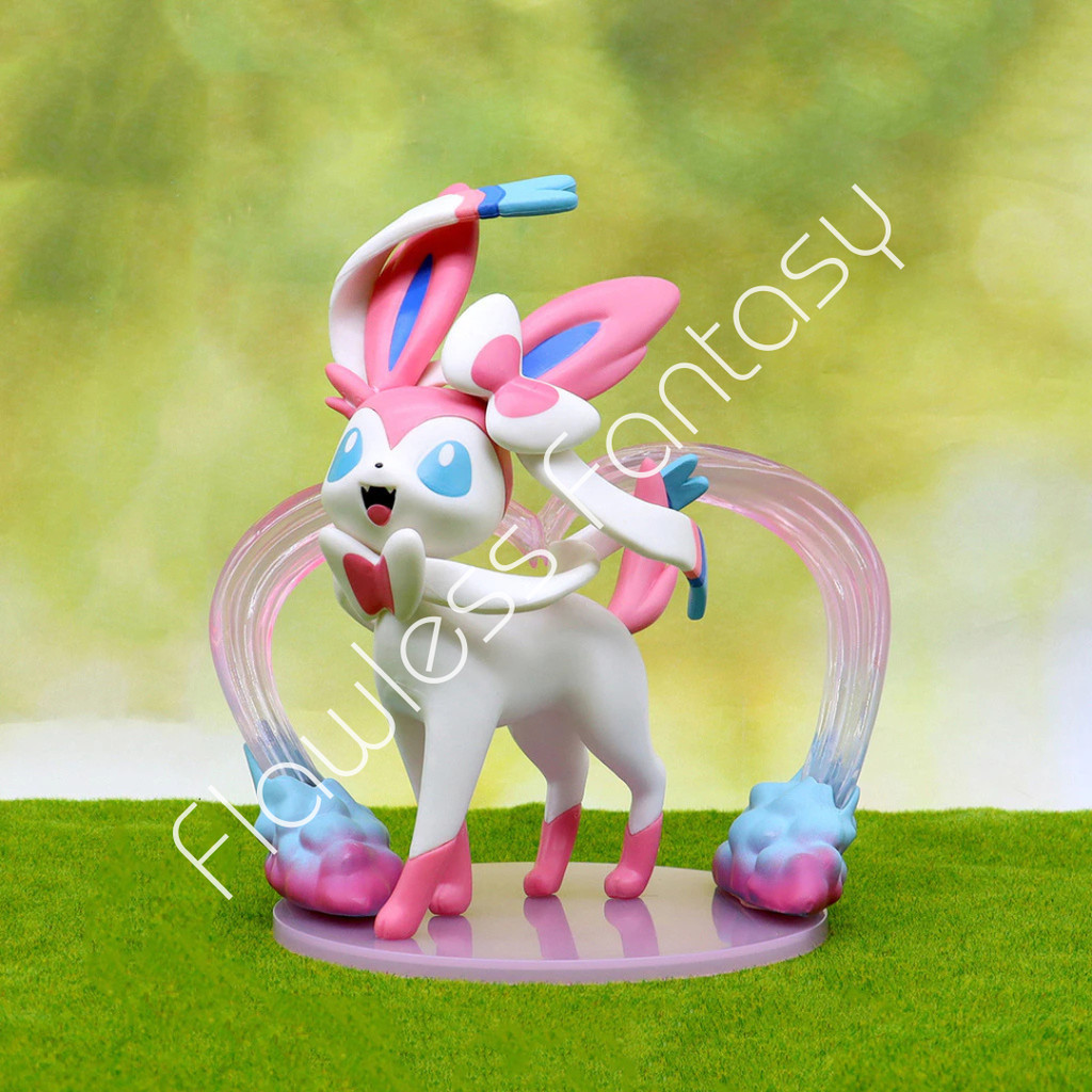 Pokemon Sylveon Eevee Evolution Anime Action Figure