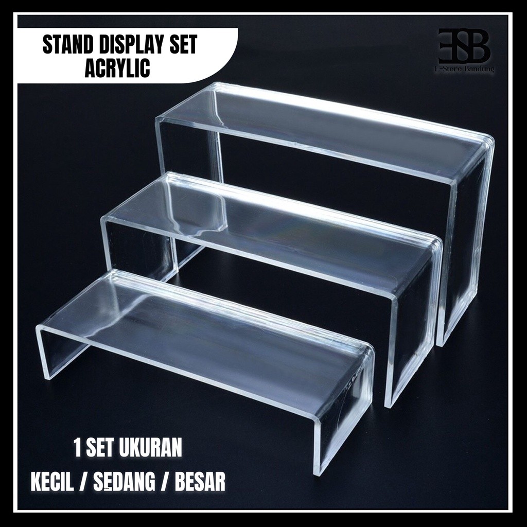 Acrylic Display Rack Multifungsi / Tempat Tas / Display Make-up / Stand Miniatur / Rak Etalase