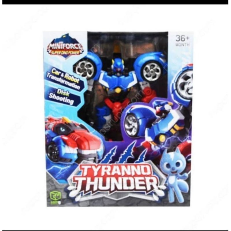 Miniforce Super Dino Power Tyranno Thunder - Mainan Robot Original