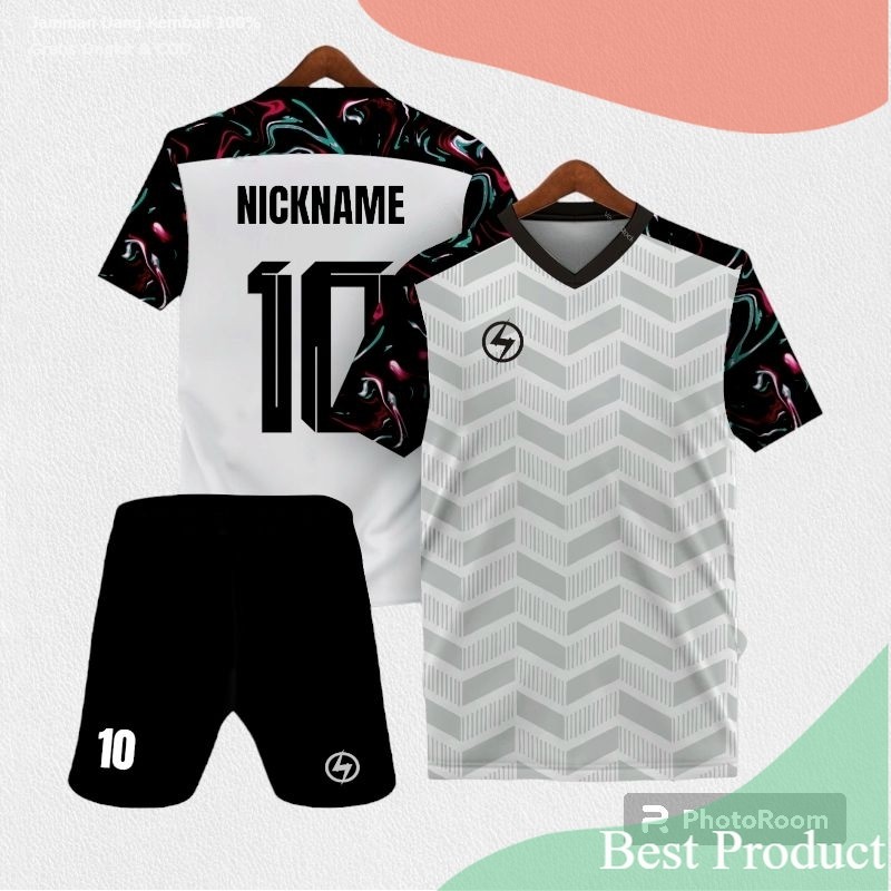JERSEY FUTSAL SABLON NAMA NOMOR/ SETELAN BAJU PRIA WANITA KAOS OLAHRAGA SEPAK BOLA FUTSAL VOLLY/ HIT