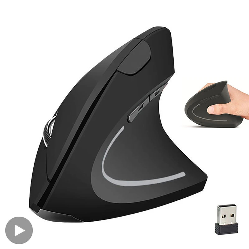 

Vertical Wireless USB Mouse Ergonomic Rechargeable Portable PC Gamer For Computer Laptop Notebook Mause Gaming Accessories Mous