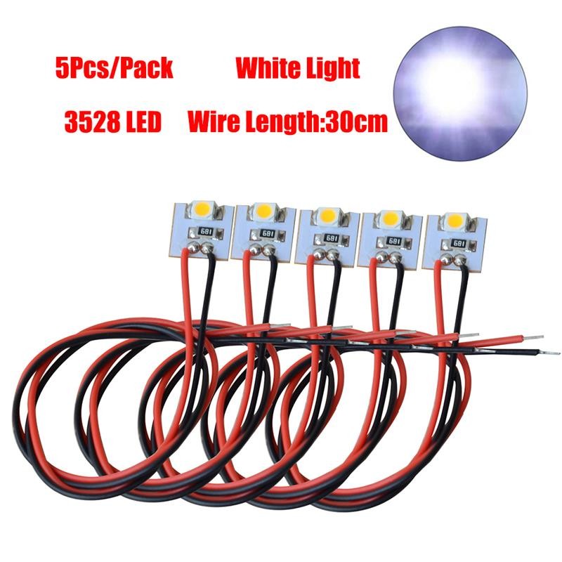 

5/10/20pcs Model Railway Interior Light 12V LED SMD LED 3528 White/Warm Building Interior Lamp Light Set for Hornby Pre-wired