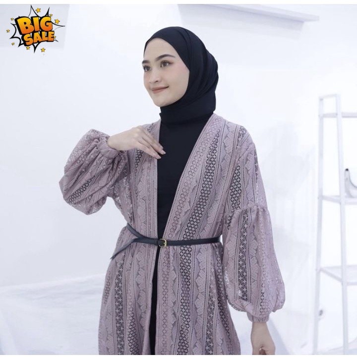 CARDIGAN BURKAT TERBARU KARDIGAN BURKAT LENGAN BALON OUTER BRUKAT PREMIUM ATASAN BRUKAT CARDIGAN BRO