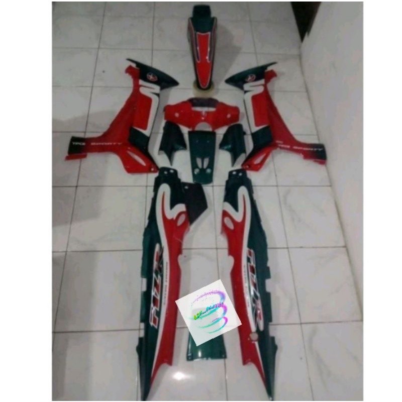 Cover Body Fizr F1zr Caltex Hijau Merah Full Set Halus Cover Bodi Yamaha Fiz r