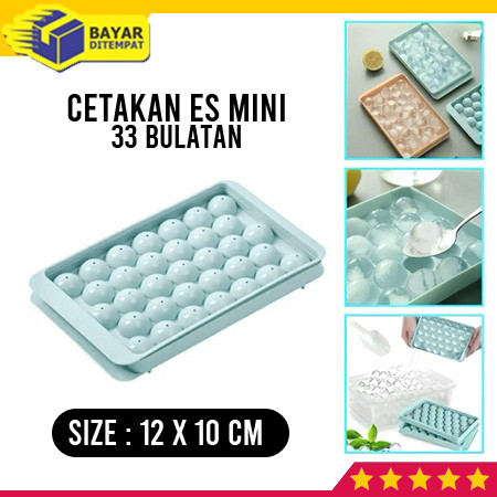 Cetakan Es Batu Ice Jelly Ball Puding Bulat 33 Bulat Mini