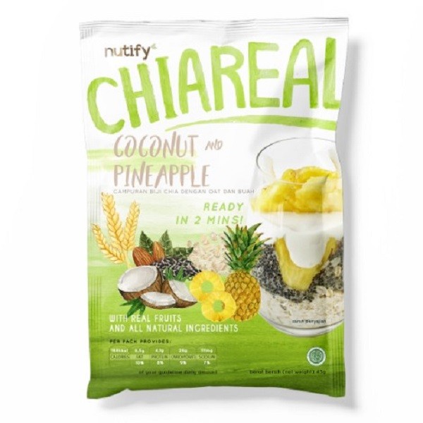 

Chiareal Overnight Oats Sereal Biji Chia Oat Buah NUTIFY