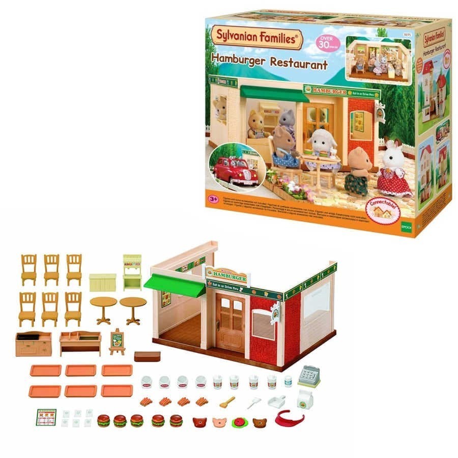 Mainan Koleksi Sylvanian Families Hamburger Restaurant