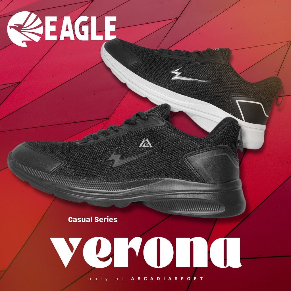 EAGLE VERONA -  SEPATU SEKOLAH ANAK DEWASA UNISEX WANITA PEREMPUAN LAKI PRIA SMP SMA SD ARCADIA SPOR